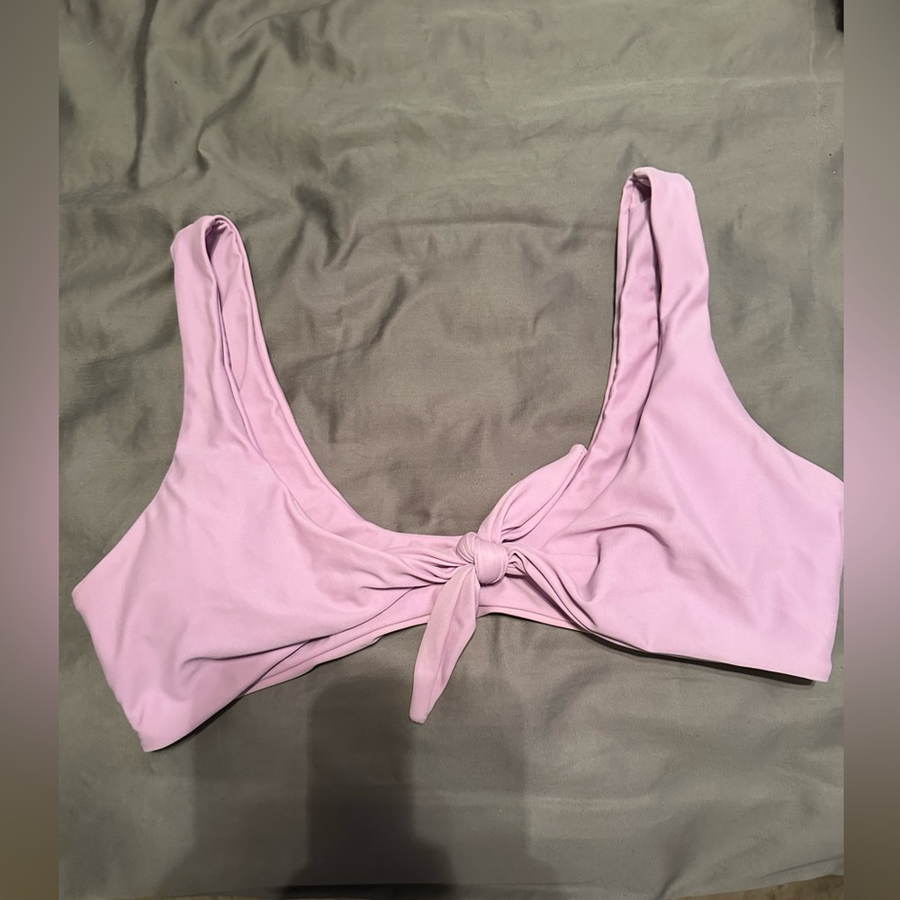 Zaful tie front bikini top